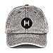 Hedera Hashgraph Hat (Embroidered Vintage Cotton Twill Cap) HBAR Crypto Charcoal Grey
