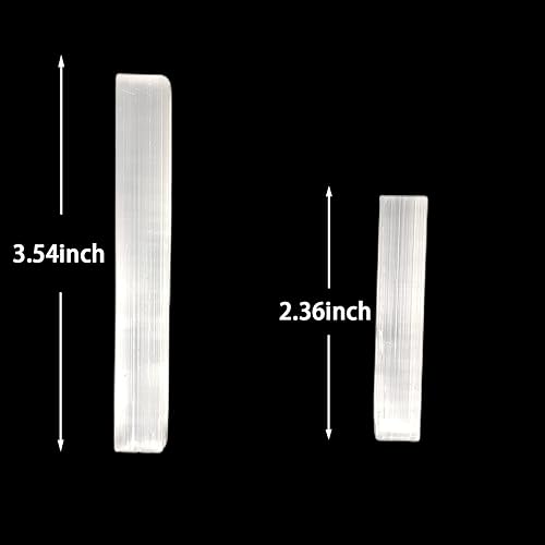 Miniatura 2 de Varitas de selenita de 3.5 pulgadas (10 piezas) - Varitas de cristal para chakra, energía positiva, meditación, protección, reiki y dibujo