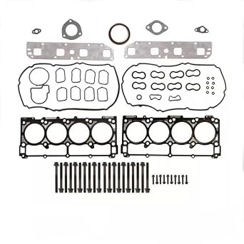 Head Gasket with Bolts Set for Chrysler 300 Aspen for Dodge Ram 1500 2500 3500 for Jeep Grand Cherokee Commander 5.7L HEMI OHV 2003-2008 Replace ES72200, HS26284PT, HS26284PT-1
