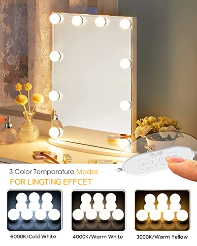 Heloie Led Vanity Mirror Lights With 10 Dimmable Light Bulbs 17Ft Makeup Vanity Light For Vanity Table Dressing Room Mirror #TOP3