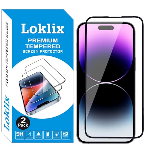 Image of Premium iPhone 14 Pro Tempered Glass with Camera Lens Protector - Ultimate Protection Kit Edge to Edge Screen Protector for iPhone 14 Pro 9H Hardness Ultra HD Anti-Scratch Case Friendly