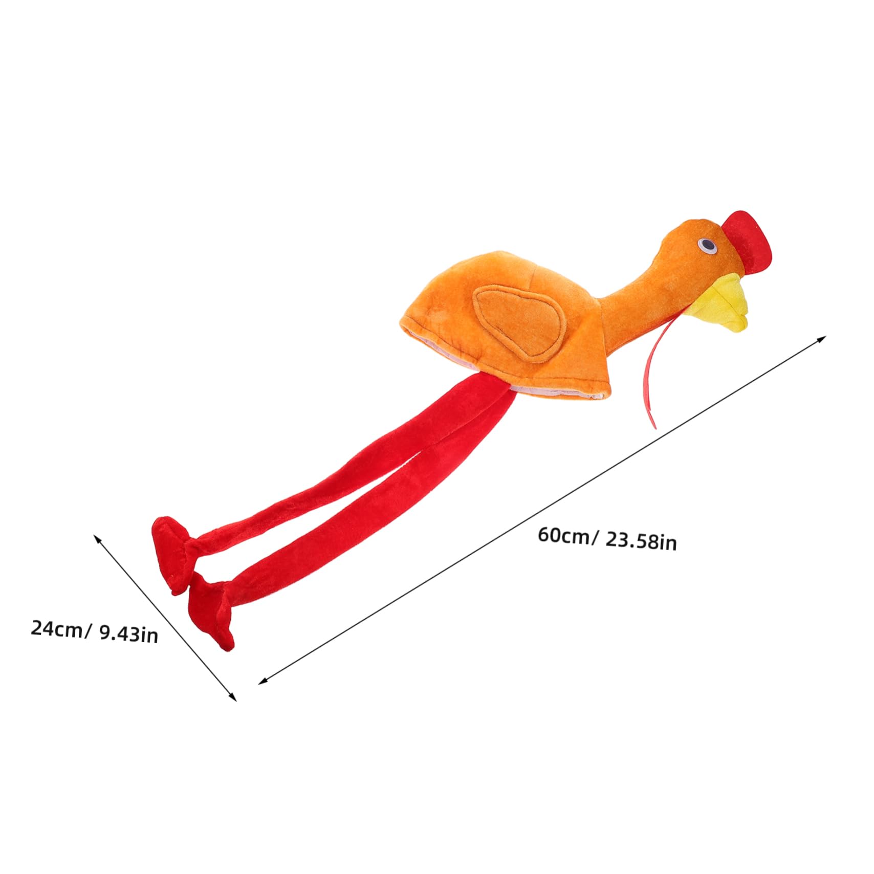 Healeved Unique Turkey Hat for Kids Thanksgiving Party Accessories Turkey Beanie for Kids Thanksgiving Supplies Soft Cap