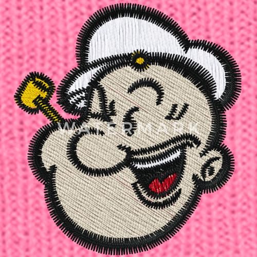 Bonnet hiver Popeye idée cadeau originale accessoire brodé rétro - 2