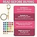 Seasons Color Analysis Swatch Keychain – Portable Seasonal Palette for Personal Styling, Fashion & Makeup Guide, Clear Acrylic Keyring with Spring Color Swatches (True Spring)