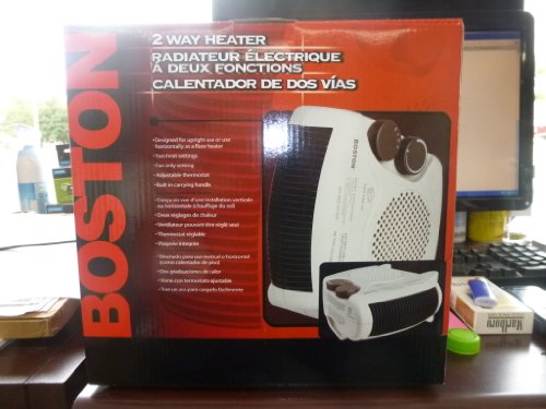 Boston Floor-Upright Space Heater, White (25986)