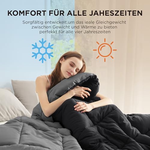 Image of BEDSURE Duvet without cover 240 x 220 cm - duvet with integrated cover