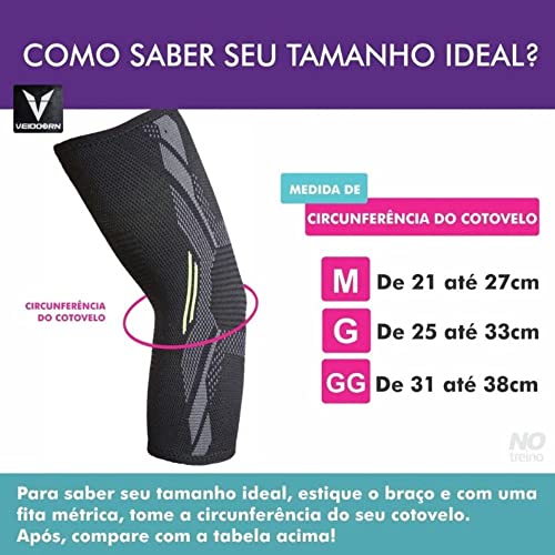 Cotoveleira Mesh Spandex Compressão força Treinos Alivio Dor Proteção Ortopedica Suporte Dores (M)
