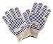 BBQ Grill Gloves, Oven Heat Resistant Cooking Gloves for Barbeque Grilling Frying Baking Smoking Potholder Leedemore, Set of 2 Blue