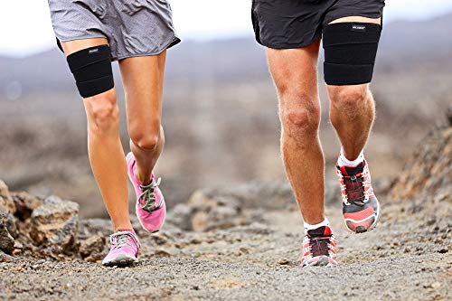 2U2O Compression Thigh Brace-Hamstring Quad-Adjustable Strap,Anti-Slip Silicone Band Support For Muscle Injury Recovery,Upper Thigh&Groin,Pulled Groin Muscle,Quadricep,Cellulite Slimmer-Men,Women #TOP6