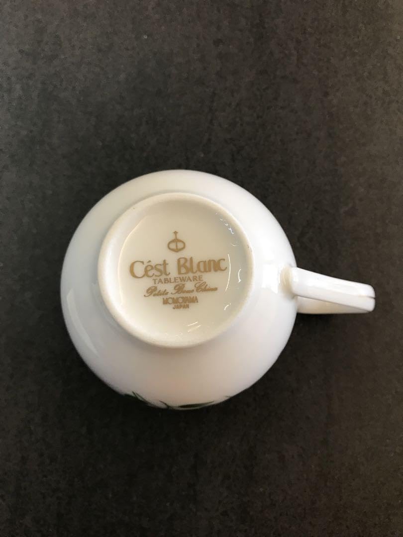 Amazon.co.jp: C'est Blanc 桃山陶器 カップ&ソーサーセット : ホーム