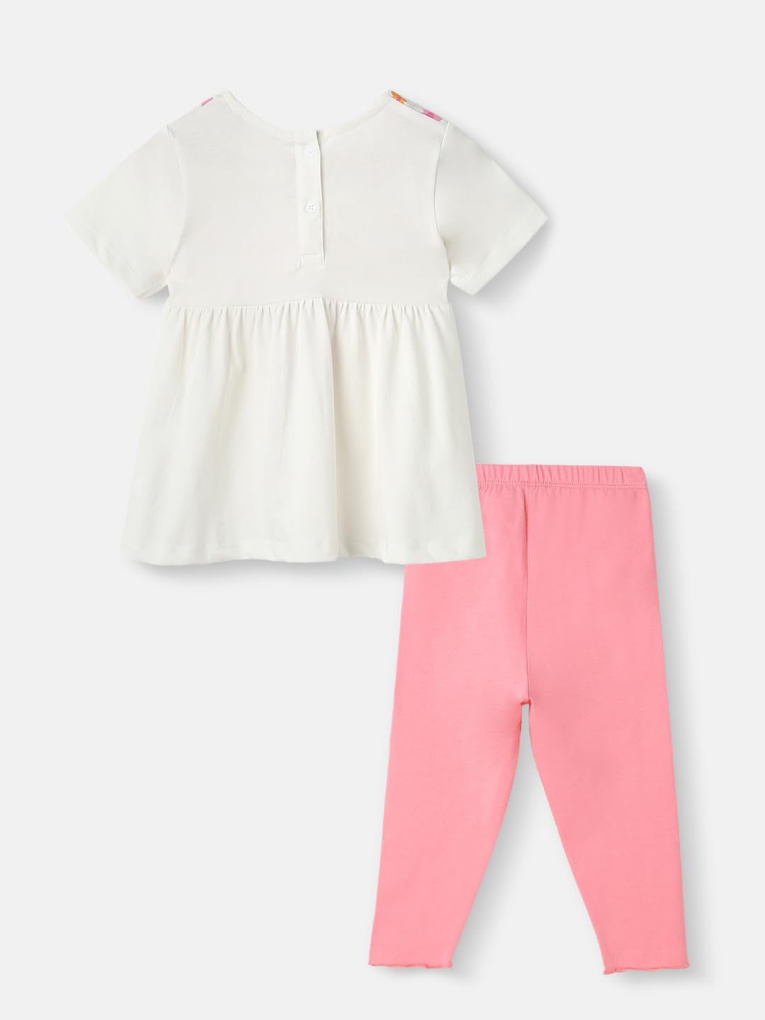 Nautinati Infant Girls Pure Cotton Top with Trousers| I Age 0-3 Years - Image 3 thumbnail