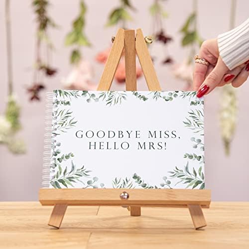 Goodbye miss hello mrs hen party guest book and wooden keepsake pen | hen party accessories | kiss the miss goodbye | hen do accessories | team bride gifts