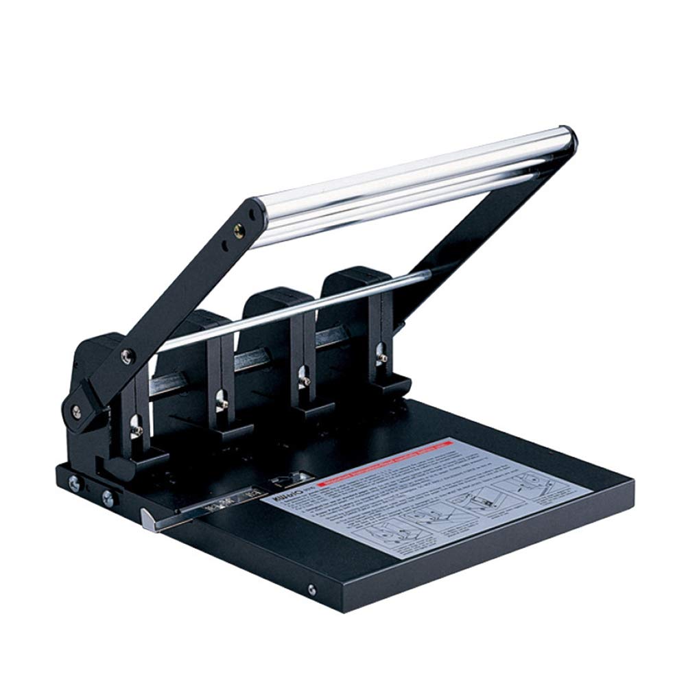 Hanchen 931D - Perforatrice manuale a 4 fori, capacità 140 fogli, per ufficio, casa, scuola, resistente