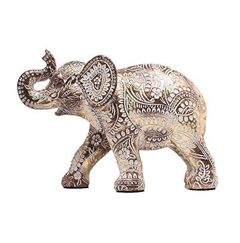 Taiyoko Elephant Statue For Home Decor,Elephant Figurines With Trunk Up,Elephant Decor Table Decorations For Living Room,Elephants Gifts For Woman #TOP1