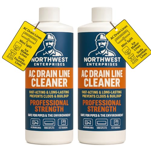AC Drain Line Cleaner and Unclogger - Air Conditioner Cleaner Prevents Build-Up for AC Units, Dehumidifiers, Ice Machines, & More (16 ounces)