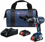 BOSCH GSR18V-975CB25 18V Brushless Connected-Ready 1/2 in. Drill/Driver Kit with (2) CORE18V 4 Ah Advanced Power Batteries