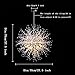 GDNS Chandeliers Firework LED Light Dandelion Chandelier Stainless Steel Crystal Pendant Lighting Ceiling Light Fixtures Chandeliers Lighting,Dia 27 inch