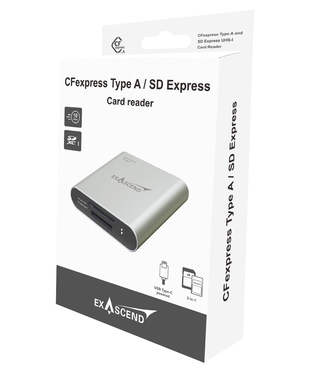 Exascend SD/CFexpress Type-A Combo Reader Card Reader