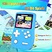Aojiao 32 Bit Handheld Spielkonsolen für Kinder mit 139 Videospiele, Tragbarer Gaming-Player mit 3.0" IPS-Bildschirm wiederaufladbarem Akku, Reise Spiele Geschenke Spielzeug für Jungen Mädchen (Blau)