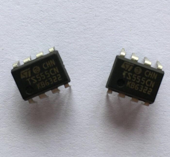 Xuanthang Spare Part for 50PCS TS555CN 555 DIP8 ST IC, Timer Low Power CMOS