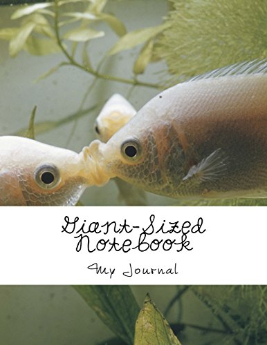 Giant-Sized Notebook: Giant-Sized Notebook/Journal with 500 Lined & Numbered Pages: Kissing Gouramis Composition Notebook (8.5 x 11/250 Sheets)