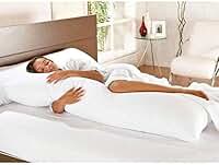 Travesseiro de Corpo para Gestante em Formato U, Micropercal 200 Fios, Cinza, 120x60cm, Ergonômico, Macio, Suporte para Gravidez e Amamentação (CINZA)