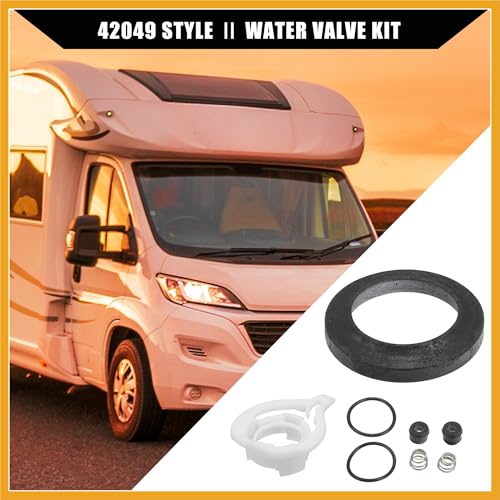 Image of 42049 Water Valve Style II Kit for Aqua Magic Style II Permanent Toilets /Leak-Resistant RV Toilet Water Assembly Valve Kit / 1Set Replacement