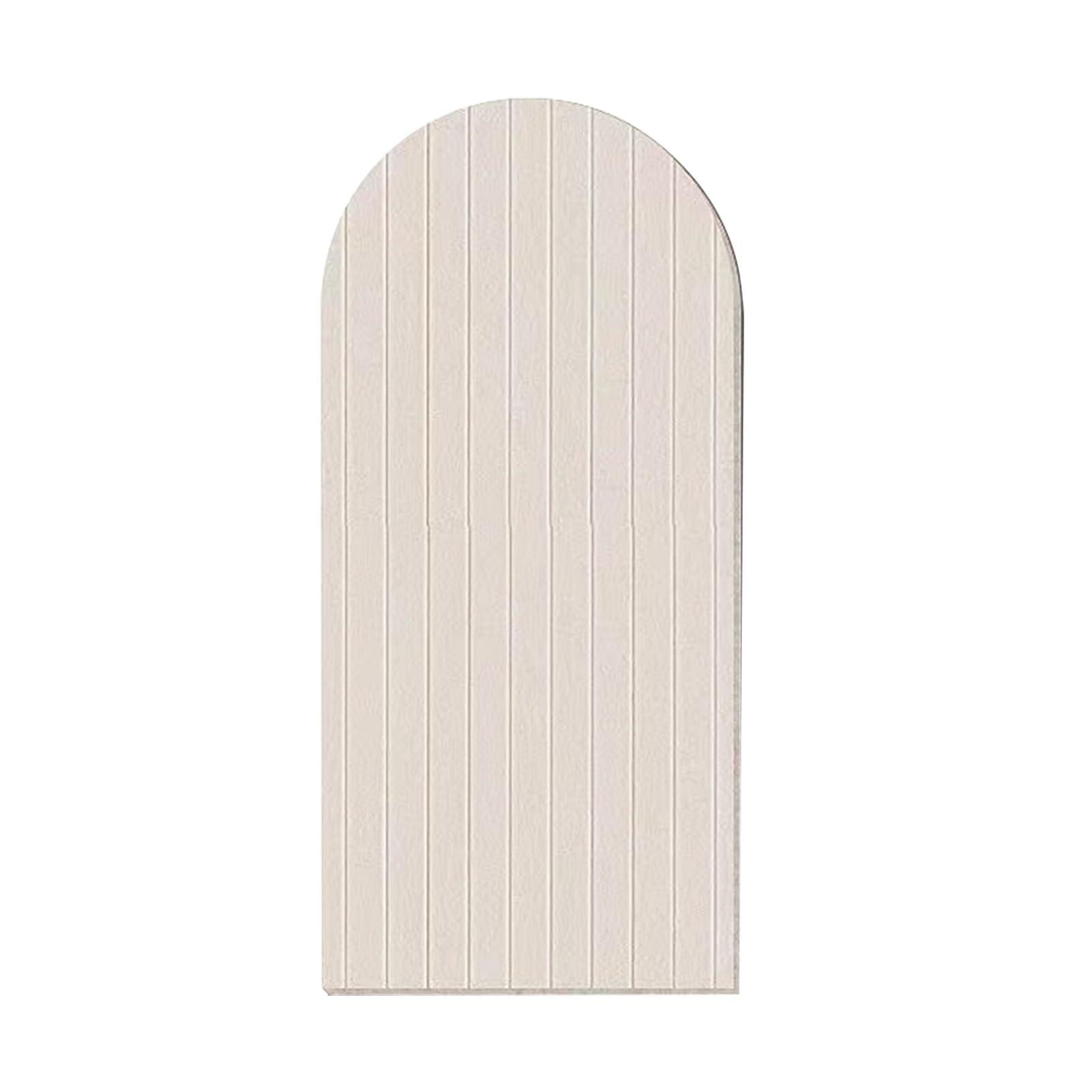 Curved Felt Bulletin Board,Arched Design Beige Fabric Display Panel, No-Tools Installation Memo Board for Home Or Office,Durable Polyester Felt for Photos, Notes, and Ideas Light Tan L
