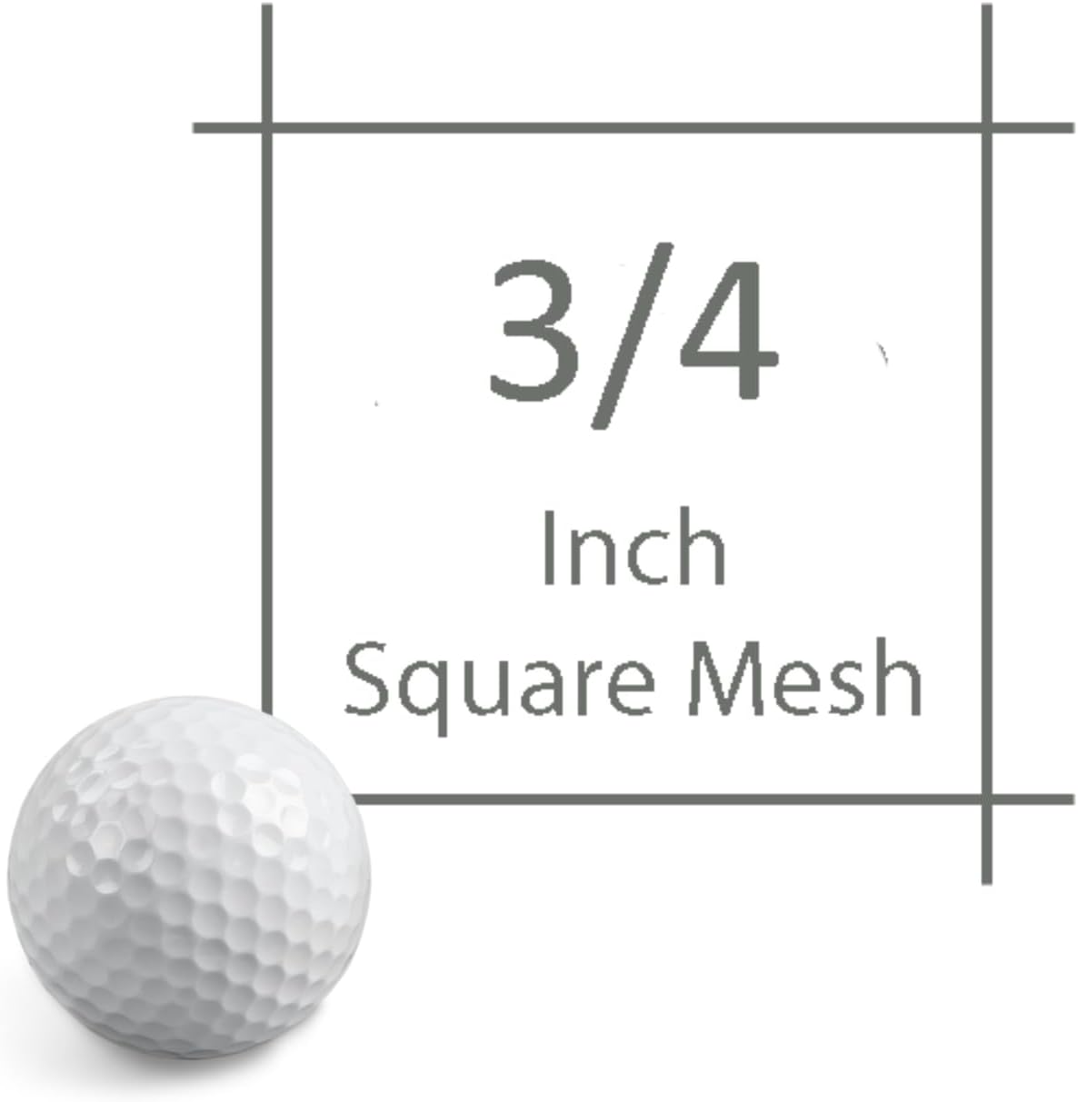 JFN Netting Repair Kit for #24 Nylon 3/4", Black Golf Net