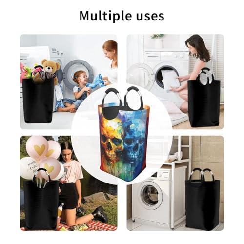 Panier à linge pliable 50L pour optimiser l'espace de la chambre - 7