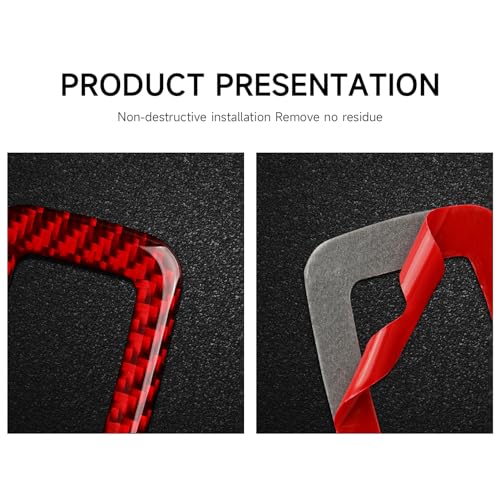 Image of 4 Doors Window Switch Lift Control Decals for 2011-2026 Dodge Durango / 2011-2023 Charger /Chrysler 300 /2011-2021 Jeep Grand Cherokee WK2 Accessories Carbon Fiber Stickers