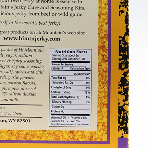 Hi Mountain Jerky Cure & Seasoning Kit - Sweet And Spicy Blend #TOP3