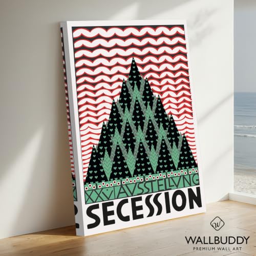 Tableau abstrait géométrique Wallbuddy déco murale toile 50x70 cm - 4