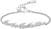 Lacoste Women's CROCODILE Collection Chain Bracelet available in silver, gold or carnation gold version