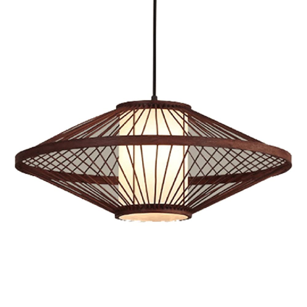 Lampe de plafond en osier haut de gamme suspension industrielle rotin fait main