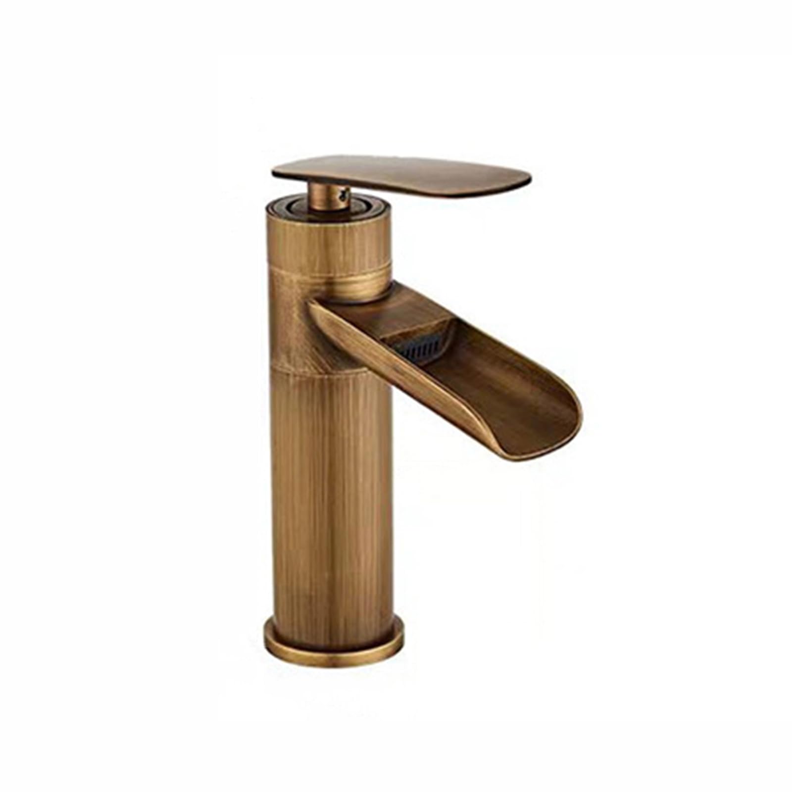 Grifo de cascada de latón, grifo mezclador duradero para exteriores, fregadero de jardín de una sola manija caliente y frío, para uso doméstico y jardín, accesorio de agua