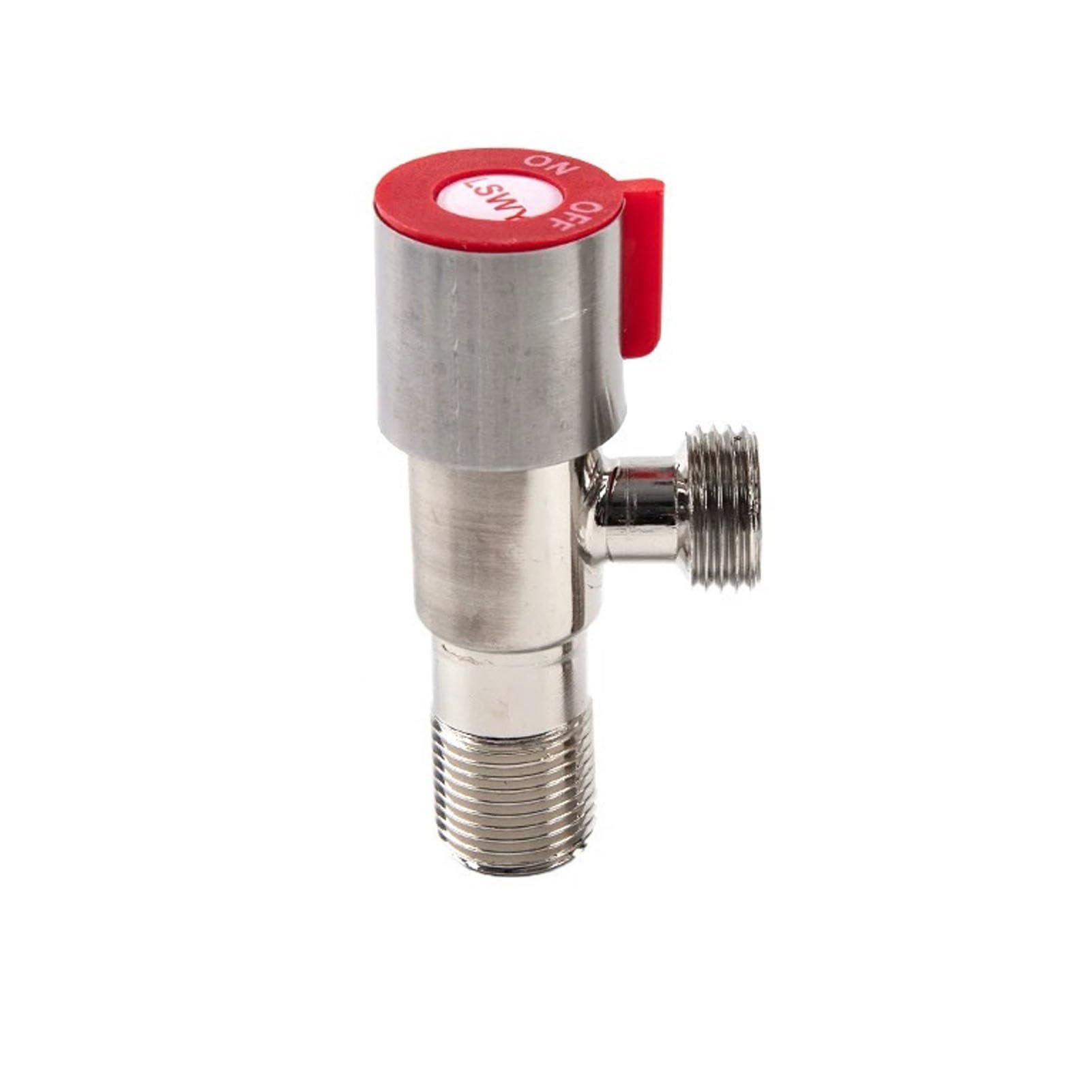 ZYCHSJXA Angle Stop Valves Off ON Switch G1/2 Water Valve for Bathroom Toilet Sink Durable Basin Faucet(Red)