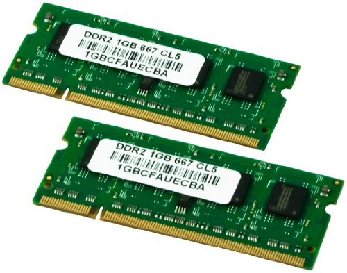 VisionTek Kit de 2 unidades (2 x 1 GB) NB2-5300 CL5 667 200 pines DDR2 SODIMM 2 de doble canal (900472)
