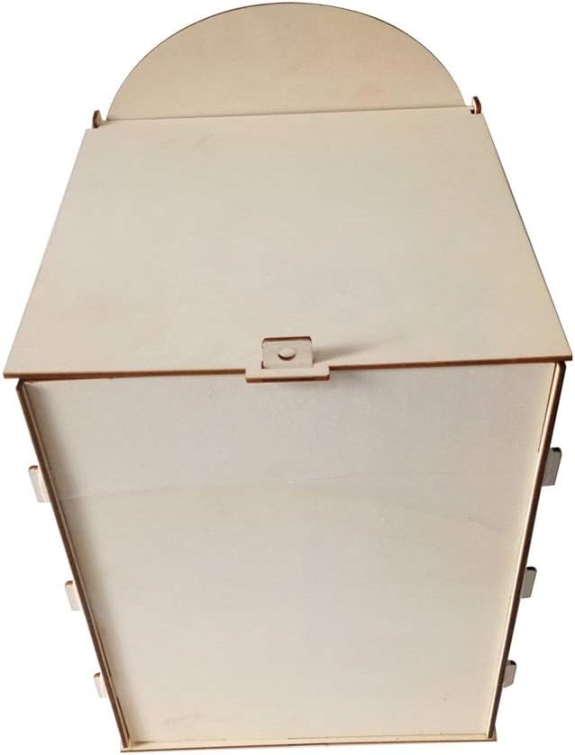 Wooden Post Box Rustic Mailbox Gift Card Holder Craft Ornaments Wedding Supplies