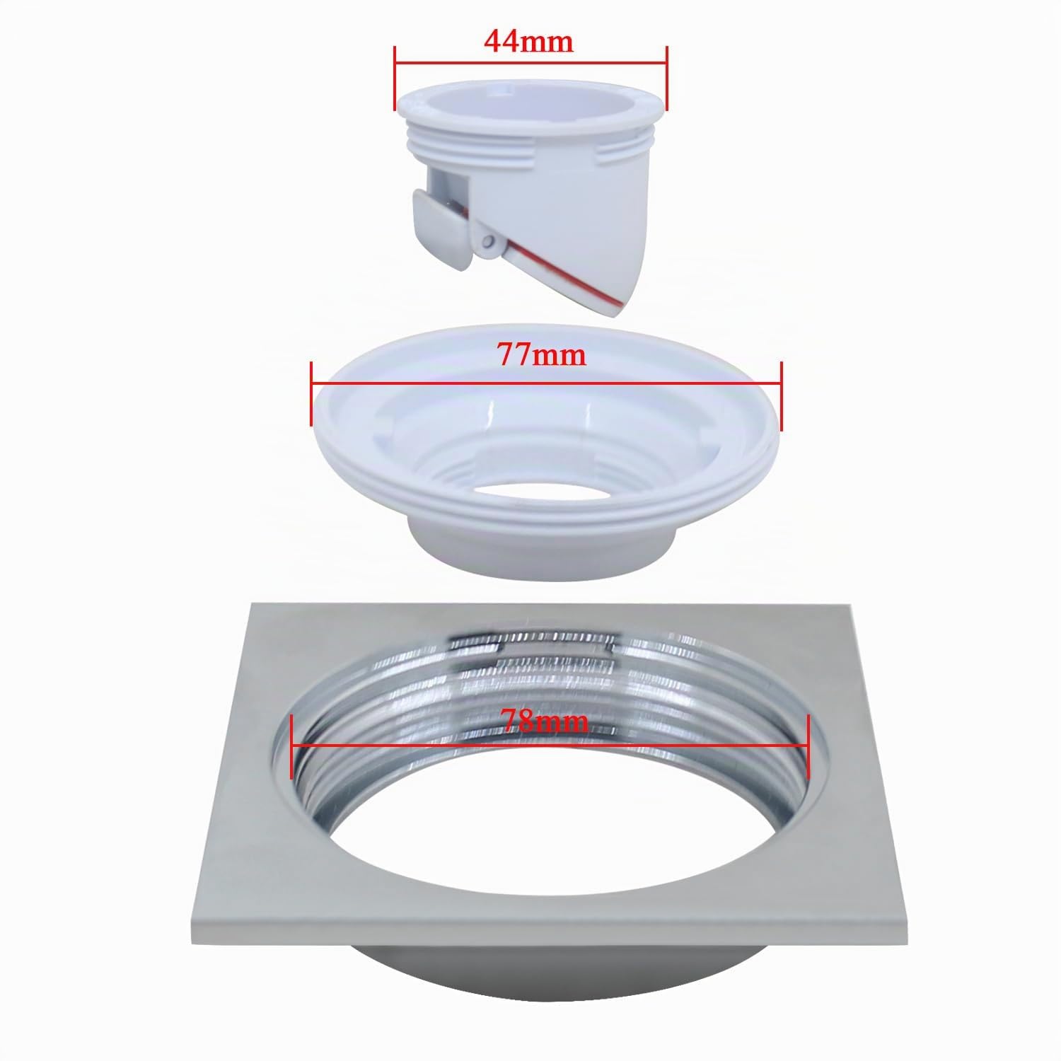 Siphon de Sol Couvercle Rond bonde de Douche Anti Odeur Drainage Bouchon vidange Machine à Laver Salle Bain clapet Lave Linge