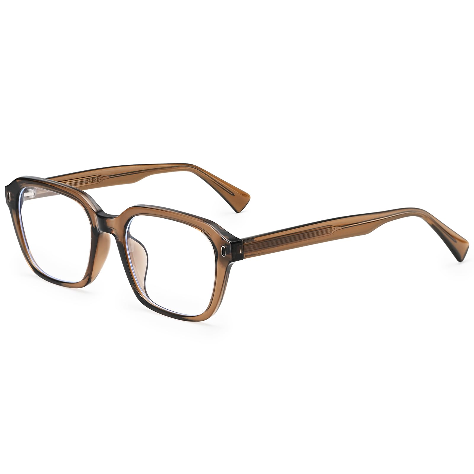 Dollger Retro kwadratowe okulary z niebieskim światłem dla mężczyzn kobiet TR90 Pin rama stopy lekkie anty-niebieskie światło