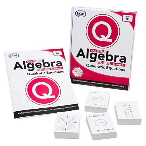 Didax Educational Resources The Algebra Game: Quadratic Equations Basic Educational Game #TOP30