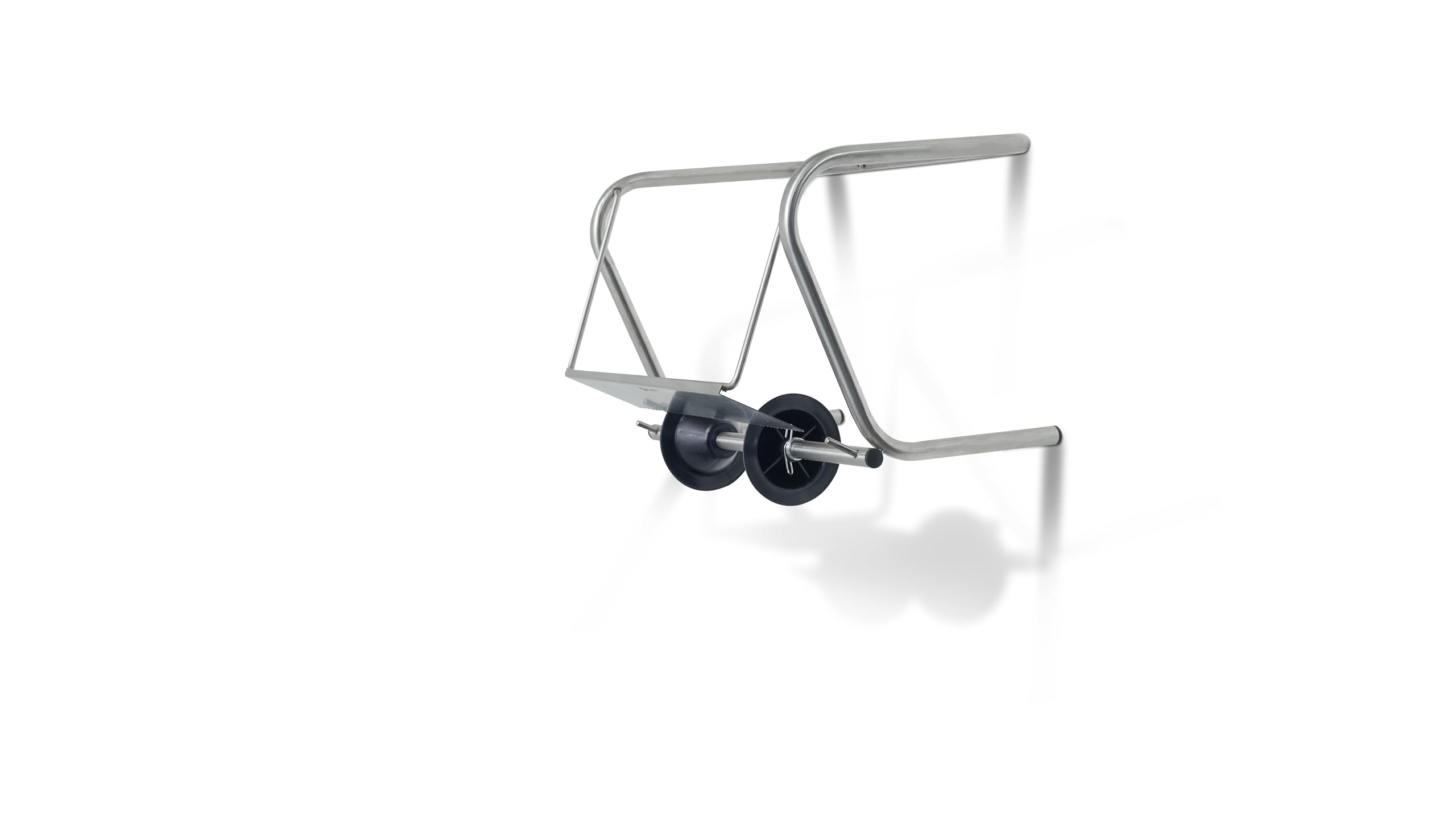 HENDI Dispenser da parete per carta asciugamani, portarotolo con barra dentata e kit di montaggio, per bobine fino a 29,7cm di larghezza, 395x290x(H)260mm, acciaio inox