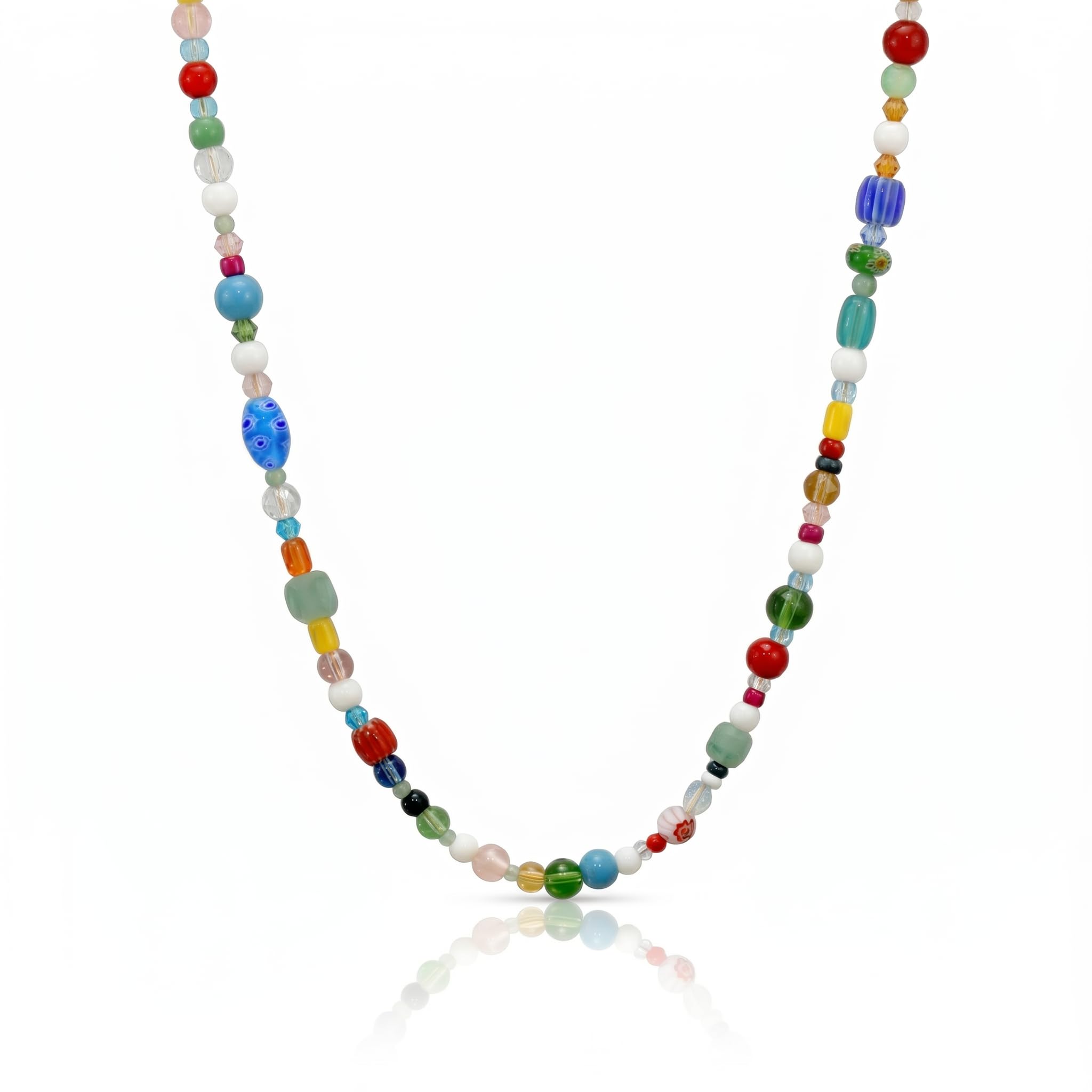 SOKAL Waterproof Beaded Gemstone Necklace