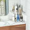 Amazon.com: Sezanrpt 2 Tier Acrylic Corner Shelf Organizer Storage 9 ...