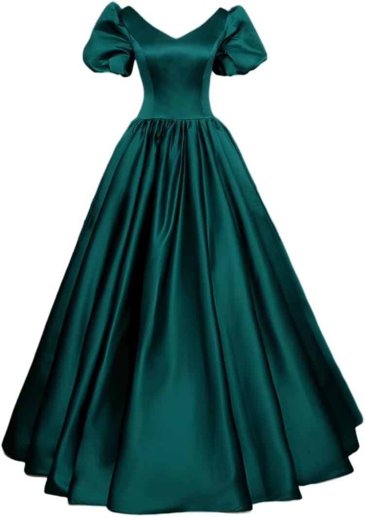 Satin Antique Ballgown Dress for Women Plus Size Victorian Regency Era Ball Gown