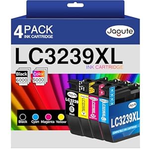 Jagute LC3239XL kompatibel Patronen Ersatz für Brother LC3239XL LC3239 XL LC-3239XL Tintenpatrone für Brother MFC-J5945DW MFC-J6945DW MFC-J6947DW HL-J6100DW HL-J6000DW (4 Pack)