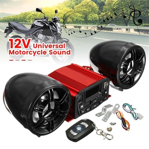 Parlante para Manillar de Moto Audio 12V con Control miniatura 4