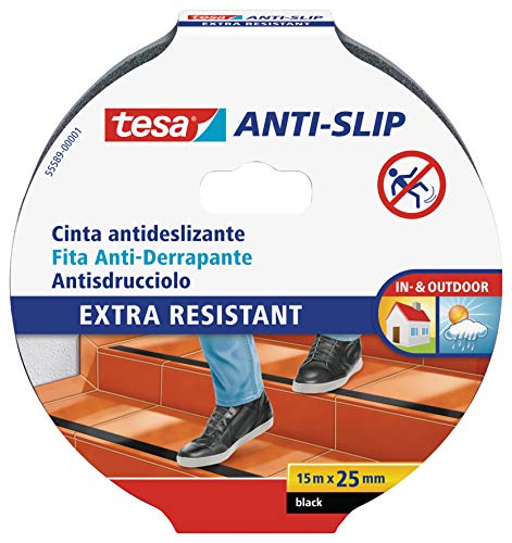 Tesa 55589-00000-00 - Cinta antideslizante 25 mm x 15 m