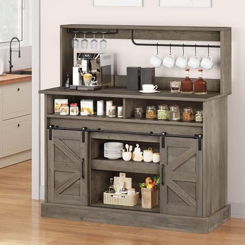 YITAHOME Buffet Cabinet with Storage and Power Outlet